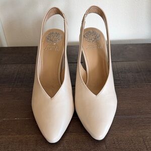 Vince Camuto Women's Tan Slingback Heels